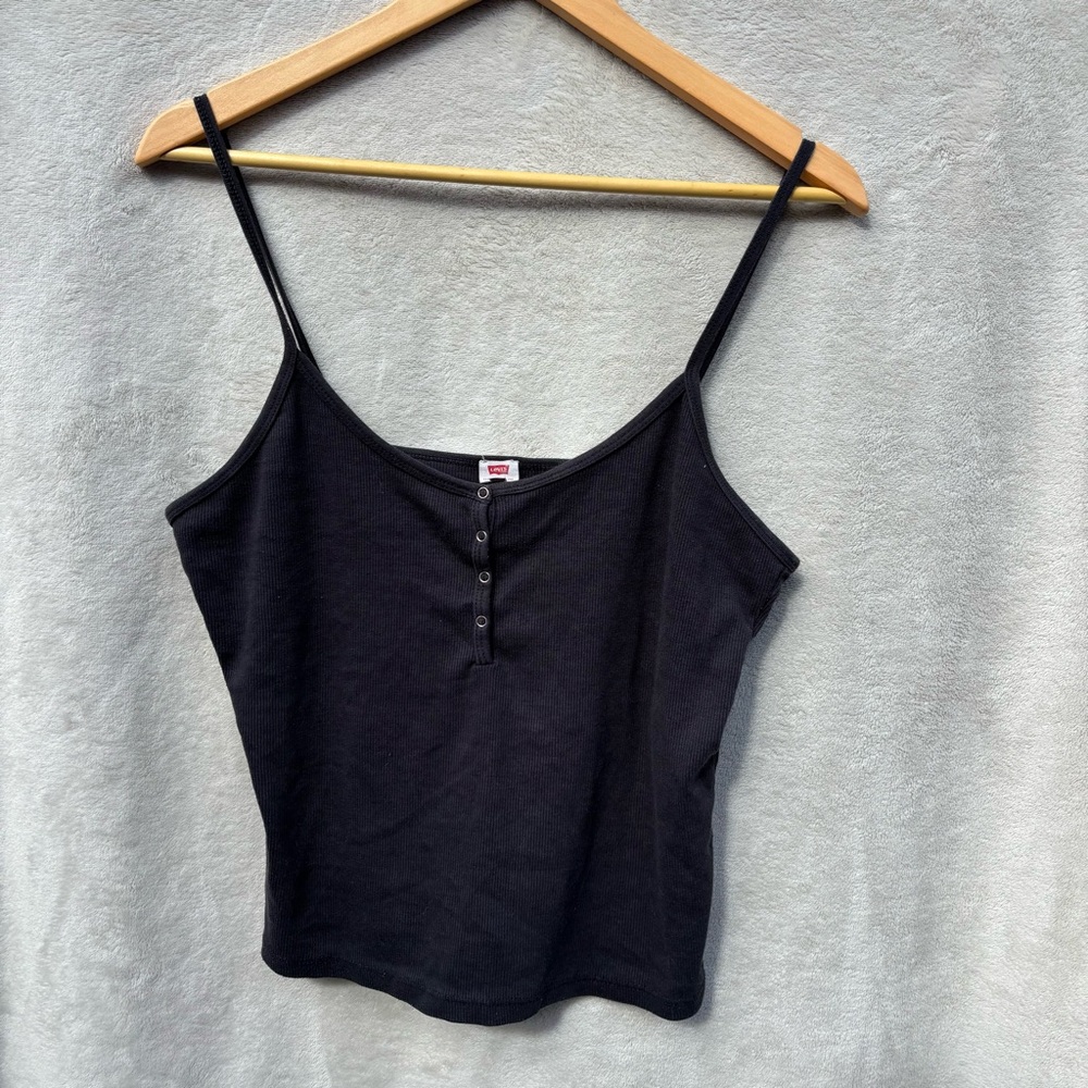 Levi's Black Buttoned Camisole